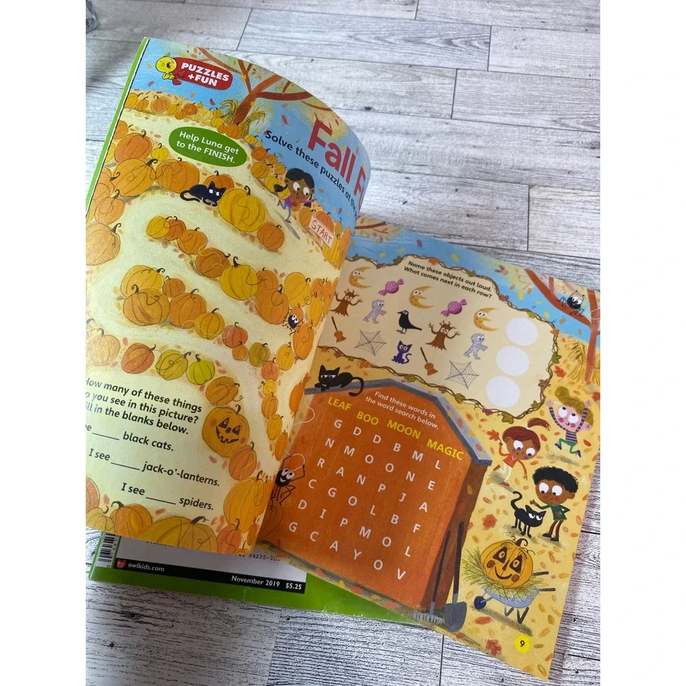 Chirp Magazine 3-Issue Lot Owl Kids Ages 3-6 Preschool Activities‎ 2019